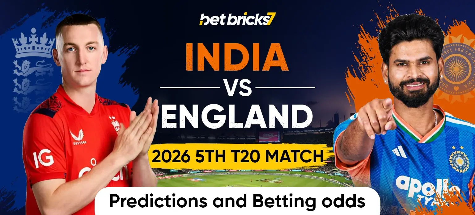 India vs England 2026 5th T20 Match Predictions and Betting odds